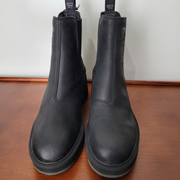 NWT Sorel Women's Hi-Line Heel Chelsea Boot in Black Size 8.5 - Picture 7 of 8